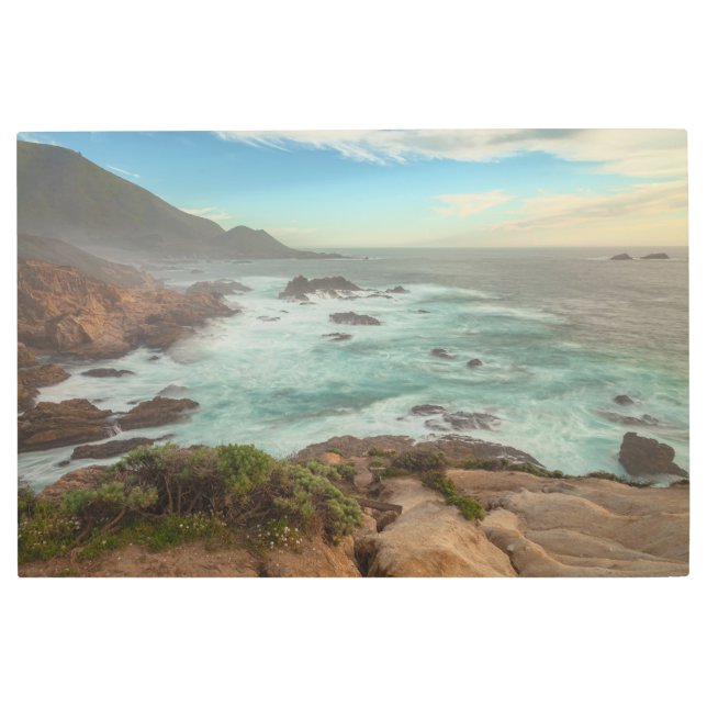 カリフォルニア海岸 メタルプリント (正面)