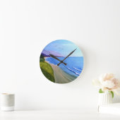 カリフォルニア海岸 ラウンド壁時計 (ホーム)