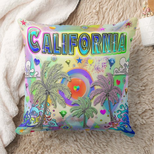 カリフォルニア深いドリームピロー クッション (ブランケット)