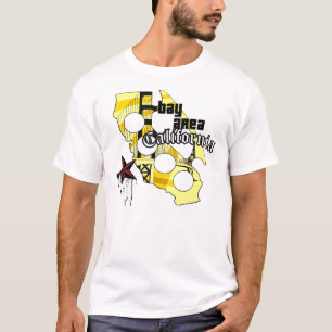 カリフォルニア湾区域の真鍮のカリフォルニア Tシャツ