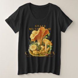カリフォルニア準州のキノコ ゴールデン・チャンタレル プラスサイズTシャツ