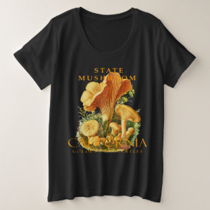 カリフォルニア準州のキノコ ゴールデン・チャンタレル プラスサイズTシャツ