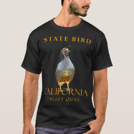 カリフォルニア準州の鳥 カイリコウライウズラ Tシャツ