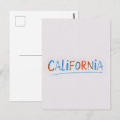 カリフォルニア漫画スタイルはがき ポストカード (正面/裏面)