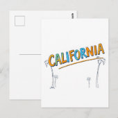 カリフォルニア漫画スタイルはがき ポストカード (正面/裏面)