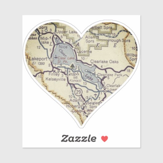 カリフォルニア澄ん湖 シール (シート)