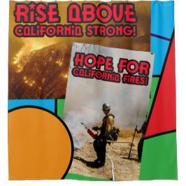 カリフォルニア火災をサポート！ シャワーカーテン