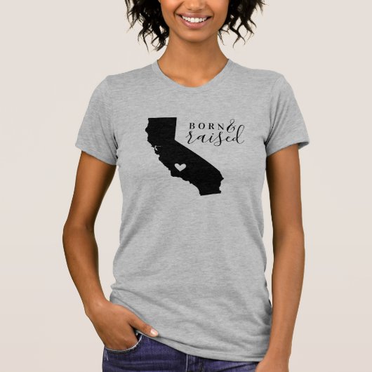 カリフォルニア生まれ州と州T型 Tシャツ (正面)