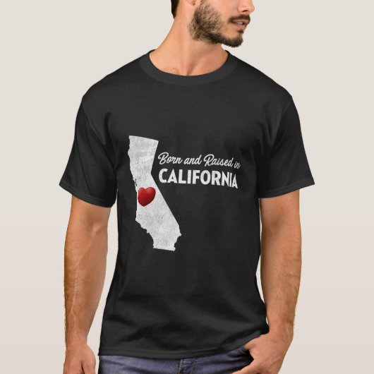 カリフォルニア生まれ州カリフォルニアで育つ Tシャツ (正面)