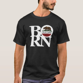 カリフォルニア生まれ (白文字) Tシャツ