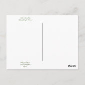 カリフォルニア産のカフェベリー ポストカード (裏面)