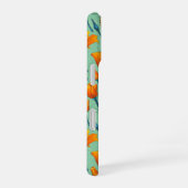 カリフォルニア産のケシと蛾が玉に乗った iPhone 16ケース (右側面)