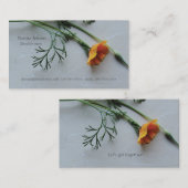 カリフォルニア産のケシの母 コーリングカード (正面/裏面)