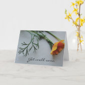 カリフォルニア産のケシは元気になる カード (黄色い花)