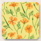 カリフォルニア産のケシ、夏期の花、オレンジ色のウィル コースター (正面)