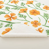 カリフォルニア産のケシ、夏期の花、オレンジ色のウィル シェルパブランケット (3/4)