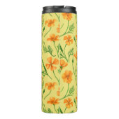 カリフォルニア産のケシ、夏期の花、オレンジ色のウィル タンブラー (裏面)