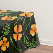 カリフォルニア産のケシ、夏期の花、オレンジ色のウィル テーブルクロス (インサイチュ)