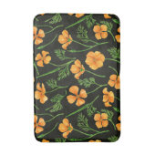 カリフォルニア産のケシ、夏期の花、オレンジ色のウィル バスマット (正面縦)