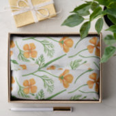 カリフォルニア産のケシ、夏期の花、オレンジ色のウィル 薄葉紙 (ギフト)