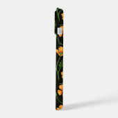 カリフォルニア産のケシ、夏期の花、オレンジ色のウィル iPhone 15ケース (左側面)