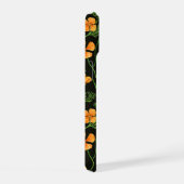 カリフォルニア産のケシ、夏期の花、オレンジ色のウィル iPhone 15ケース (右側面)