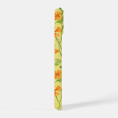 カリフォルニア産のケシ、夏期の花、オレンジ色のウィル iPhone 15ケース (右側面)