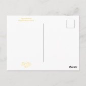 カリフォルニア産のブラームズ:モンキーフラワー ポストカード (裏面)