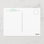 カリフォルニア産の花：エイプリル・ワイルドフラワー ポストカード (裏面)