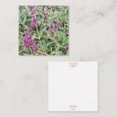 カリフォルニア産のBloomings: Hummingbird Sage ノートカード (正面/裏面)