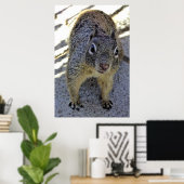 カリフォルニア産ジリス ポスター (ホームオフィス)