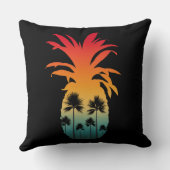 カリフォルニア産パイナップルサンセットヤシの木 クッション (裏面)