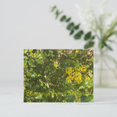 カリフォルニア産ブラッドミンズ：オレゴン産ブドウ ポストカード (スタンド正面)