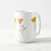 カリフォルニア産ポピーマグ コーヒーマグカップ (正面右)