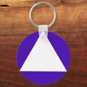 カリフォルニア男女兼用バスルーム三角形 キーホルダー (正面)