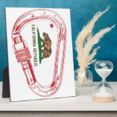 カリフォルニア登山カラビナー フォトプラーク (側面)