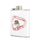 カリフォルニア登山カラビナー フラスク (左)