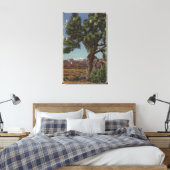 カリフォルニア砂漠の開花のヨシュアパーム キャンバスプリント (インサイチュ (寝室))