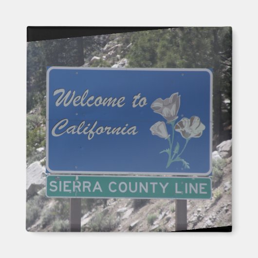 カリフォルニア磁石へようこそ マグネット (正面)