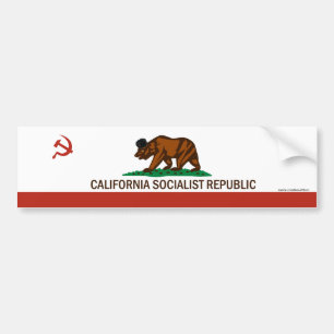 カリフォルニア社会主義共和国のバンパーステッカー バンパーステッカー