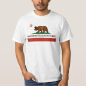 カリフォルニア社会主義共和国のTシャツ Tシャツ (正面)
