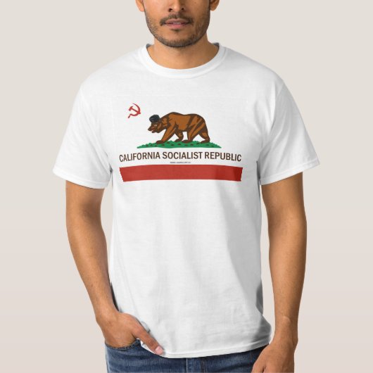 カリフォルニア社会主義共和国のTシャツ Tシャツ (正面)