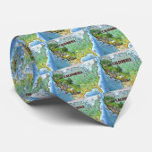 カリフォルニア米国地図 ネクタイ (ロール)