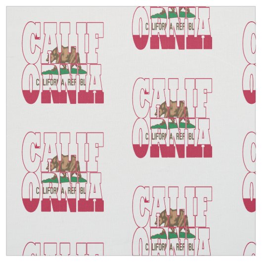 カリフォルニア米国州の旗 ファブリック (見本)