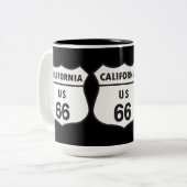 カリフォルニア米国66印 ツートーンマグカップ (正面左)