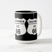 カリフォルニア米国66印 ツートーンマグカップ (正面右)