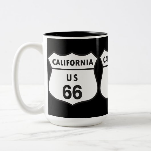 カリフォルニア米国66印 ツートーンマグカップ (左)
