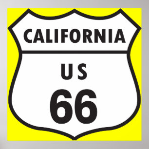 カリフォルニア米国66印 ポスター