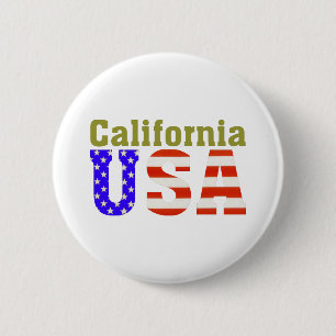 カリフォルニア米国! 缶バッジ