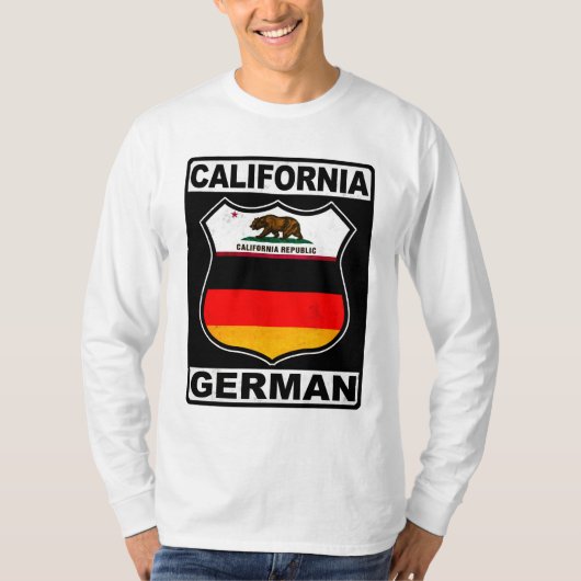 カリフォルニア系ドイツ系アメリカ人 Tシャツ (正面)
